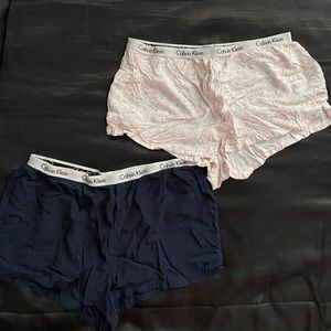 2pk Calvin Klein womens sleep shorts